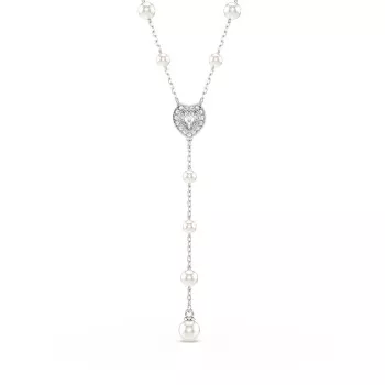 Swarovski® 'Ss25 Capsule' Women's Base Metal Necklace - Silver 5720855