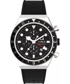 Timex® Chronograaf 'Q gmt chrono' Heren Horloge TW2V70000