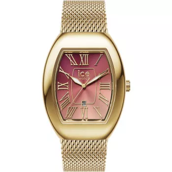 Ice Watch® Analogique 'Ice Boliday - Dome - Metal Mesh - Pink Gd' Femmes Montre (Petite) 024488