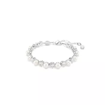 Swarovski® 'Matrix Pearl' Women's Base Metal Bracelet - Silver 5689625