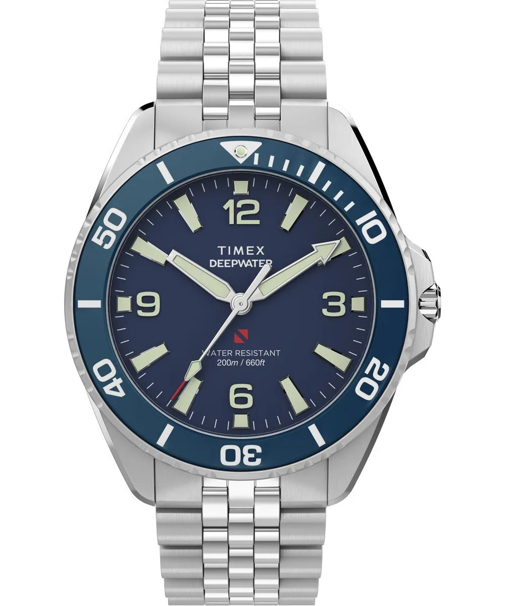 Timex Q Diver GMT 38mm Black/Blue | Man