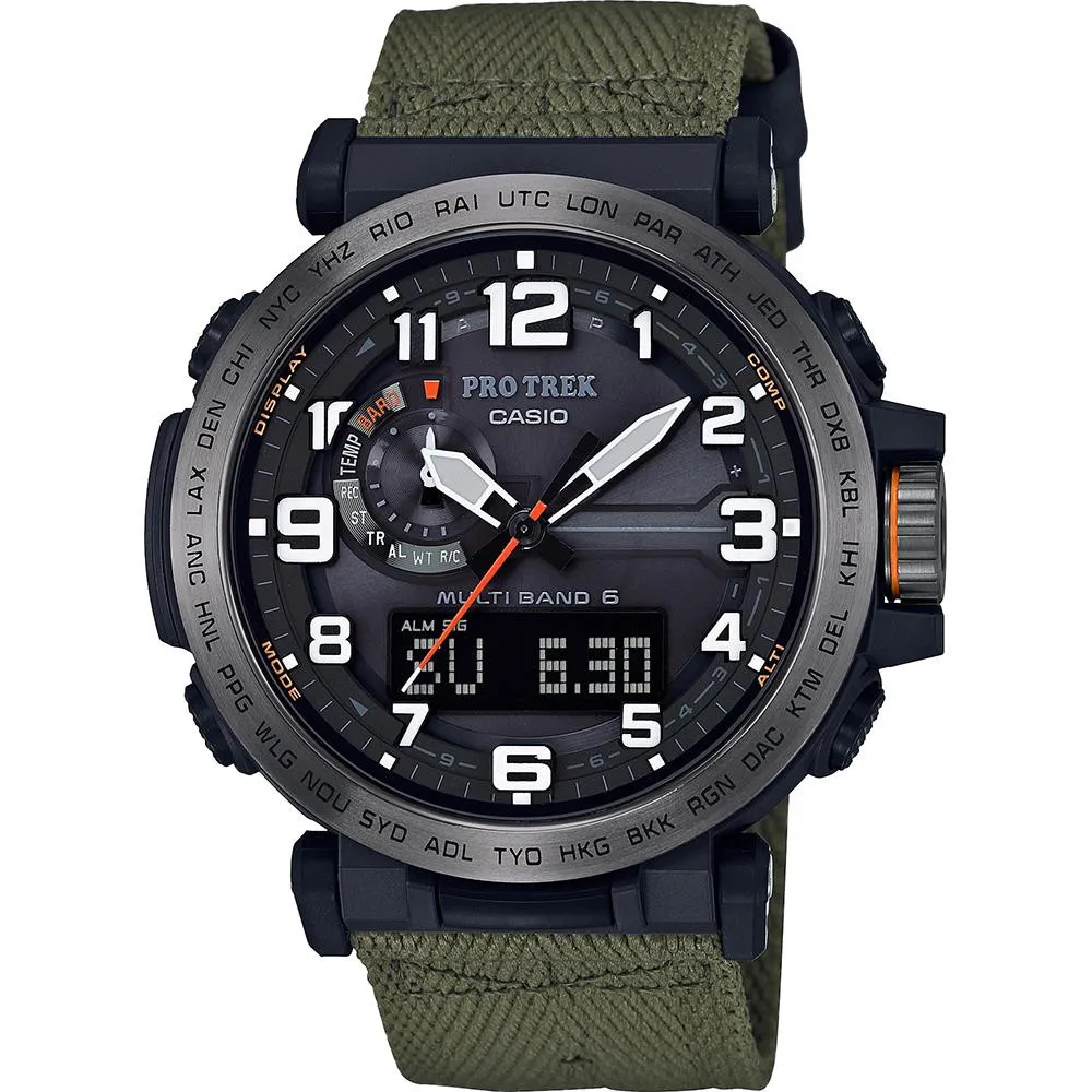 Casio® Analogue-digital 'Pro-trek' Men's Watch PRW-6600YB-3ER