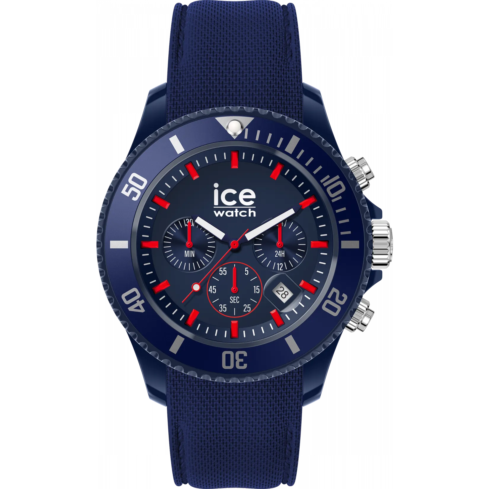 Ice Watch Ice Chrono - Dark Blue Red 020622 Quartz Watch at Ormoda