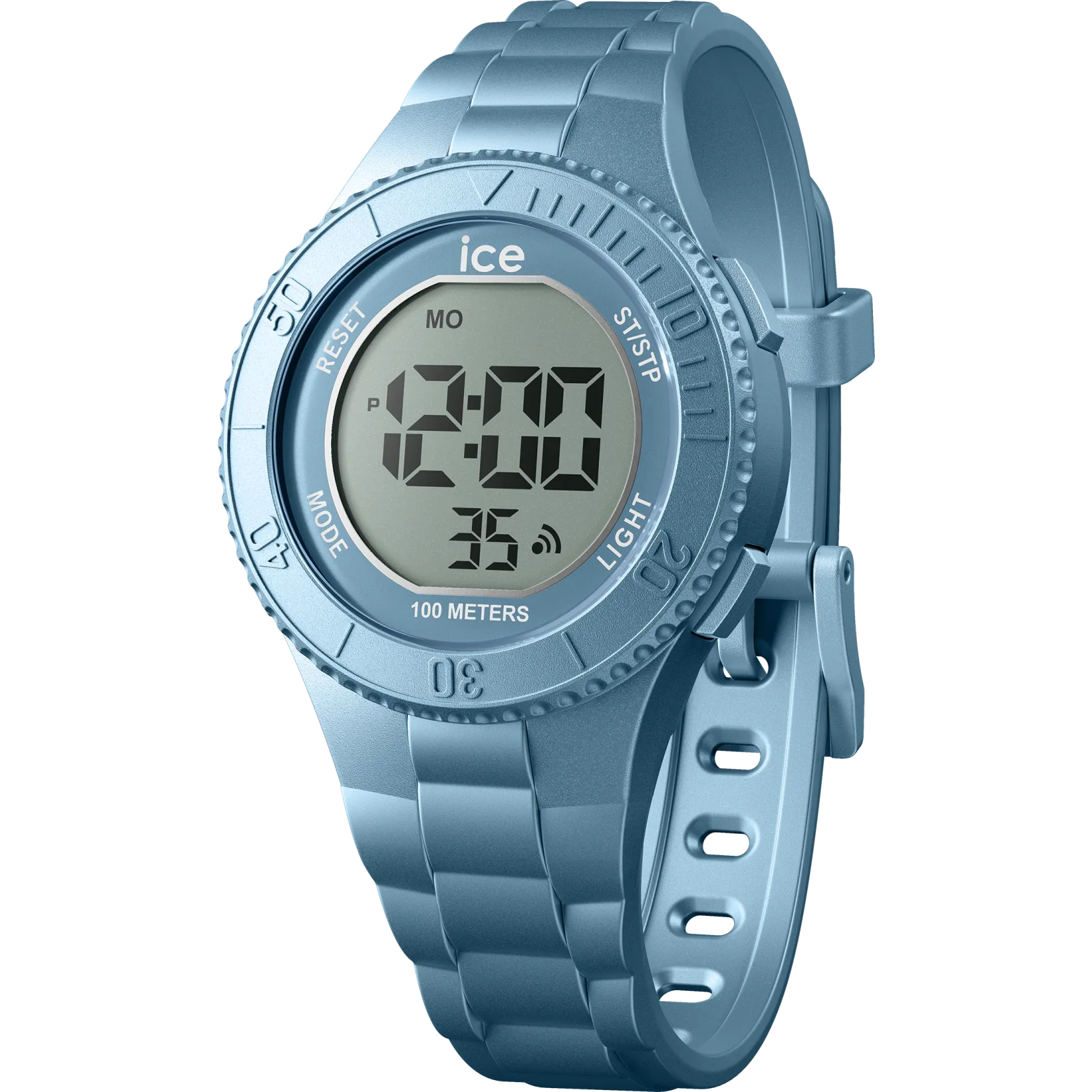 Ice Watch Ice Digit - Blue Metallic 021278 Quartz Watch at Ormoda