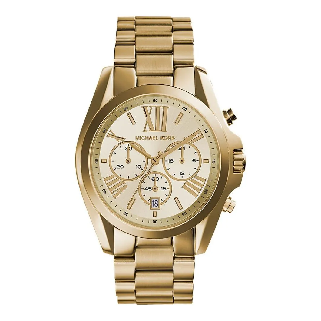 マイケルコース MICHAEL KORS MK5605 レディース 腕時計 Amazon.com: Michael Kors MK5605 - Bradshaw Chronograph Gold One