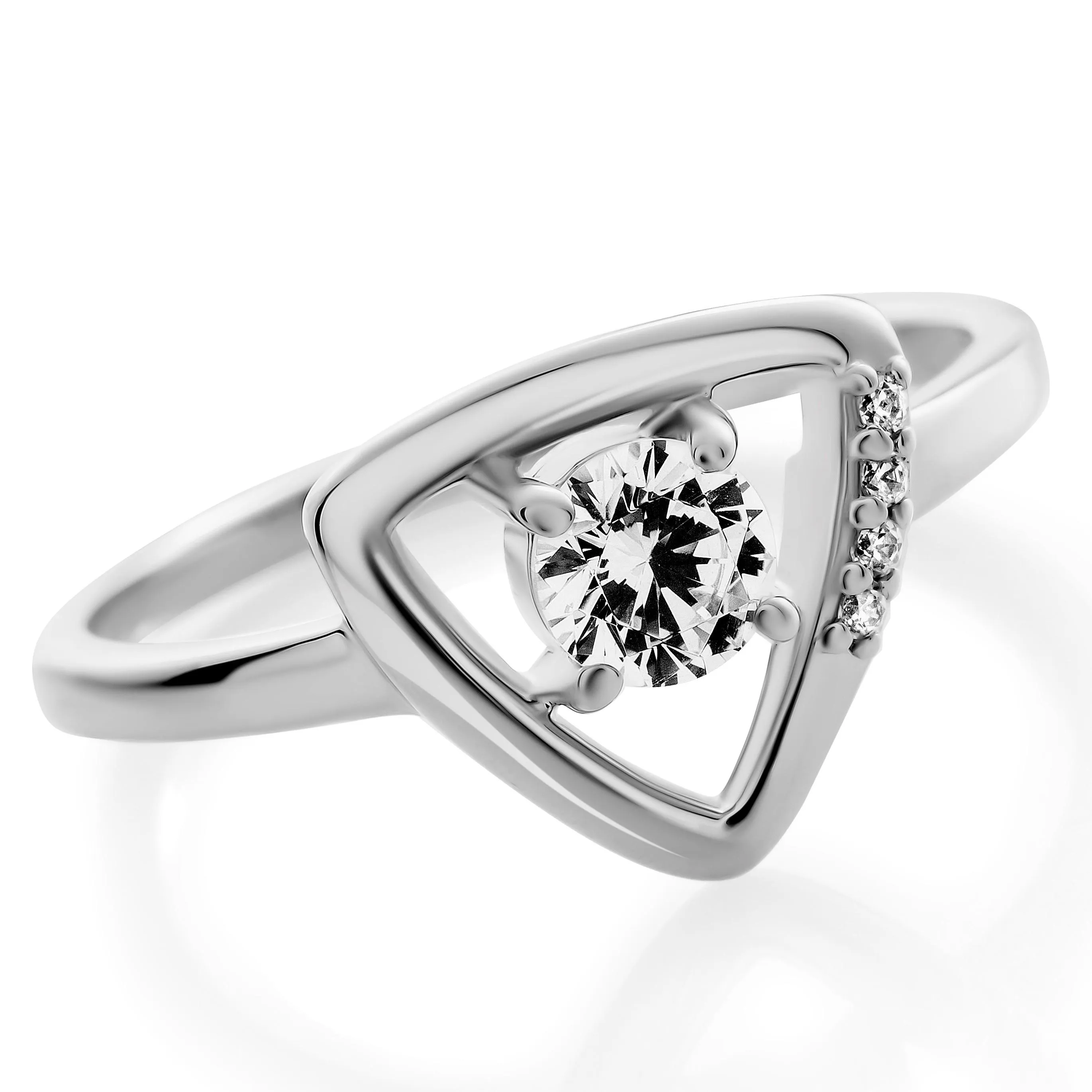 Orphelia Jewelry ZH-4304 Ciondolo Donna In Argento Sterling 925 | Gioiello Con Pietre Scintillanti In Confezione Regalo | 45 Mm