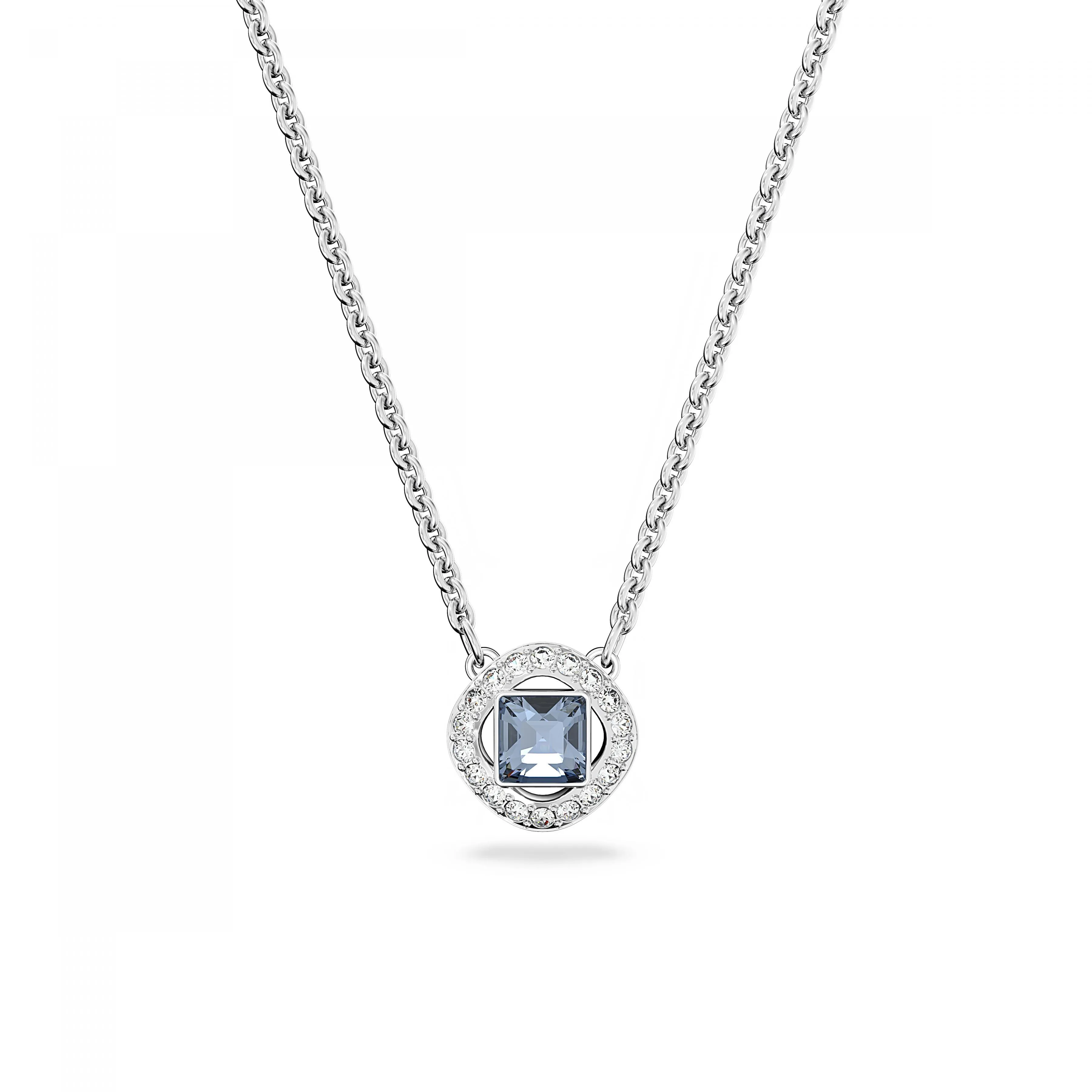 スワロフスキー Swarovski Angelic Square ネックレス Swarovski® 'Angelic Square' Women's Base Metal Necklace - Silver