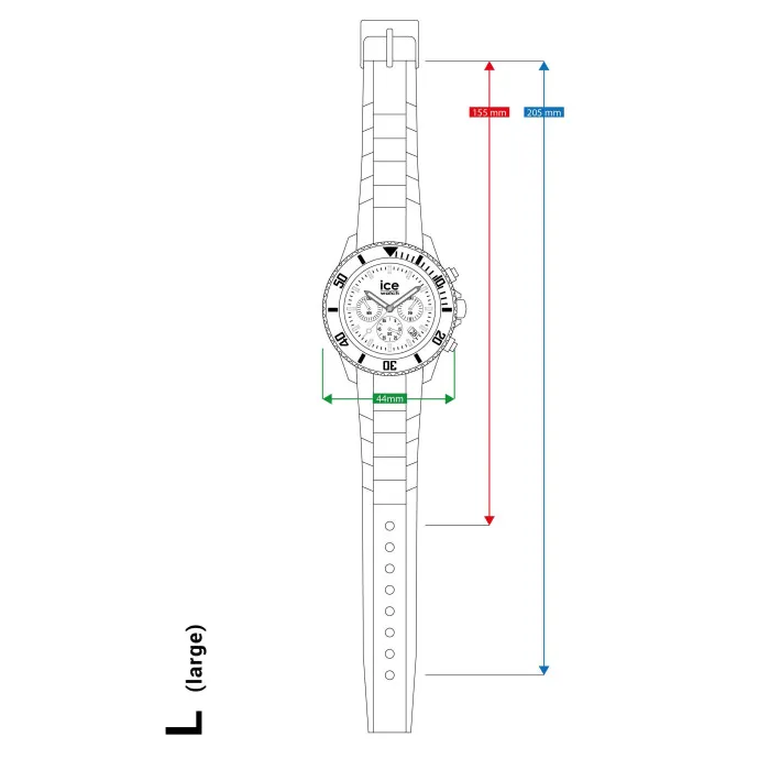 Ice Watch Ice Chrono - Dark Blue Red 020622 Quartz Watch at Ormoda