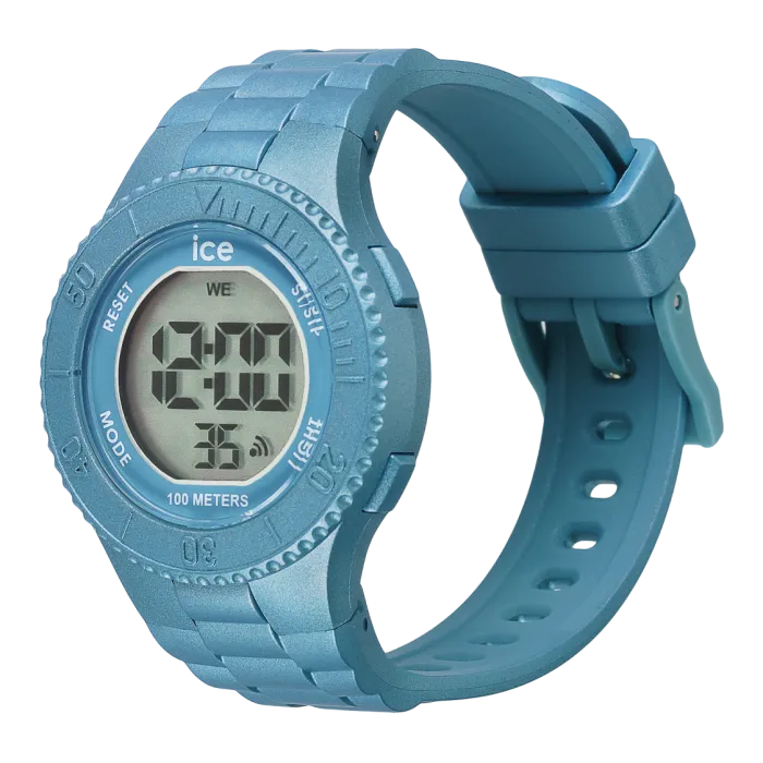 Ice Watch Ice Digit - Blue Metallic 021278 Quartz Watch at Ormoda