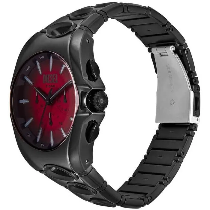 レオ☆DIESEL 腕時計 Men's Spiked chronograph stainless steel watch | Silver | Diesel