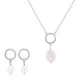 Orphelia® 'Spa' Dames Zilver 925 925 Set: Ketting + Oorbellen - Zilverkleurig SET-7575