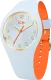 Ice Watch® Analog 'Ice Duo Chic - Light Blue Orange' Damen Uhr (Small) 023278