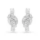 Swarovski® 'Matrix' Dames Metaal Oorhangers - Zilverkleurig 5727040