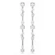 Swarovski® 'Constella Bars' Women's Base Metal Drop Earrings - Silver 5705614