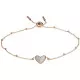 Fossil Jewellery® 'Flutter hearts' Dames RVS Armband (sieraad) - Rosegold JF03647791
