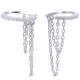 Gena.paris® 'Rock' Women's Sterling Silver Earcuff - Silver GBO1205-W