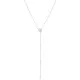 Gena.paris® 'The one' Dames Zilver 925 925 Collier - Zilverkleurig GC1597-W