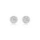 Swarovski® 'Dextera' Women's Base Metal Stud Earrings - Silver 5700290