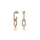 Swarovski® 'Constella' Damen Verchromtem Metall Ohrhänger - Rosé 5728585