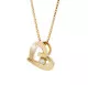 Mera Femmes Argent Collier avec pendentif zh-7370 G
