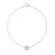 Orphelia® 'Gilda' Women's Whitegold 18C Bracelet - White AD-1028