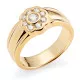 Orphelia® Dames Geelgoud 18K Ring (sieraad) - Goudkleurig AP-3022