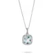 Orphelia® 'Euphelia' Women's Whitegold 18C Pendant with Chain - White KD-2041