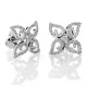 Orphelia® 'Charlene' Women's Whitegold 18C Stud Earrings - Silver OD-5321