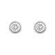 Orphelia® 'Alexandria' Women's Whitegold 18C Stud Earrings - Silver OD-5329