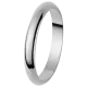 Orphelia® Unisex's Whitegold 9C Wedding ring - Silver OR110/25/NY/50