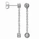 Orphelia® 'Ingrid' Women's Whitegold 18C Drop Earrings - Silver RD-014/1