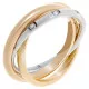 Orphelia® Women's Three-Tone 14C Ring - Gold/Silver/Rose RD-3086