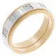 Orphelia® Women's Two-Tone 18C Ring - Silver/Gold RD-33402