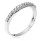 Orphelia®  Femmes Or blanc 18C Bague - Argent RD-3367