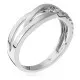 Orphelia® Women's Whitegold 18C Ring - Silver RD-3381