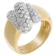 Orphelia® Dames Geelgoud 18K Ring (sieraad) - Goudkleurig RD-3768