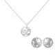 Orphelia® 'Elvina' Dames Zilver 925 925 Set: Ketting-Hanger + Oorbellen - Zilverkleurig SET-7085