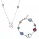 Orphelia® 'Eloise' Dames Zilver 925 925 Set: Armband + Ketting - Zilverkleurig SET-7409