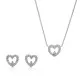 Orphelia® 'Marise' Dames Zilver 925 925 Set: Ketting + Oorbellen - Zilverkleurig SET-7488