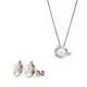 Orphelia® 'Mathilde' Dames Zilver 925 925 Set: Ketting-Hanger + Oorbellen - Zilverkleurig SET-7510