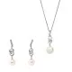 Orphelia® 'Clara' Dames Zilver 925 925 Set: Ketting-Hanger + Oorbellen - Zilverkleurig SET-7515