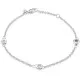 Orphelia® 'Arina' Women's Whitegold 18C Bracelet - Silver TR-005/1