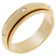 Orphelia® Dames Geelgoud 18K Ring (sieraad) - Goudkleurig TRD-DA05/B/DJ