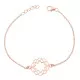 Orphelia® 'Jasmine' Dames Zilver 925 925 Armband (sieraad) - Rosékleurig ZA-7076/1