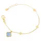 Orphelia® Women's Sterling Silver Bracelet - Gold ZA-7169/G