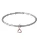 Orphelia® Women's Sterling Silver Bracelet - Silver/Rose ZA-7398