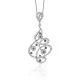 Orphelia® Women's Sterling Silver Chain with Pendant - Silver ZH-7039