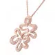 Orphelia® 'Malenia' Women's Sterling Silver Chain with Pendant - Rose ZH-7077/1