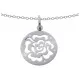 Orphelia® 'Fiore' Women's Sterling Silver Chain with Pendant - Silver ZH-7079