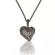 Orphelia® 'Hazel' Femmes Argent Collier avec pendentif - Noir ZH-7082/2